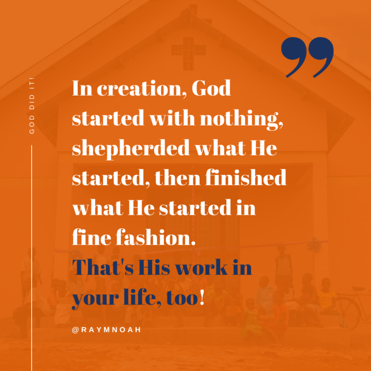 New Article: God Did It!