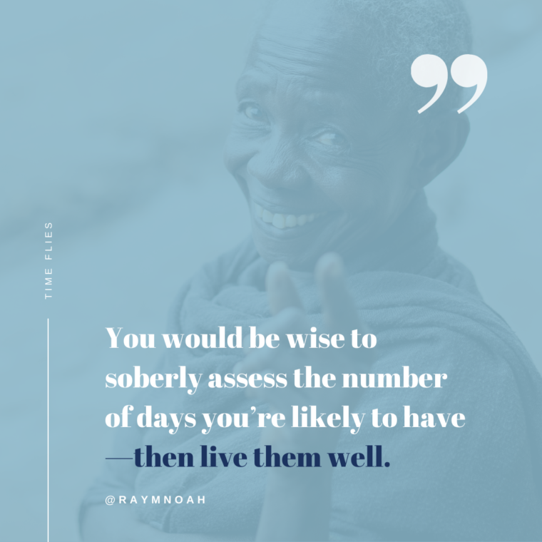 Time flies. Lord teach us to number our days.